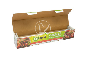 Фольга в футляре с встроенным ножом, 45 см, 60 м, 18 мкм, 6 шт/кор,  Lamina