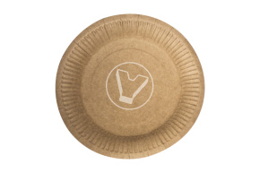 Paper plate d-180, kraft