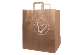 Bag with straight handles, craft, 320*200*370 mm