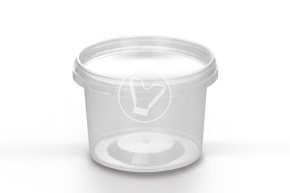 Jar with lid, transparent, d 118 mm, 550 ml