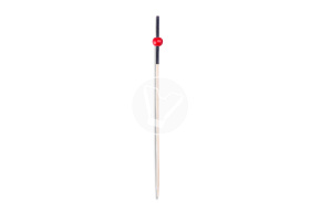 Bamboo skewer "Bead", red with black coating, 12 cm