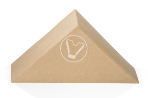 Упаковка под сендвичи Sandwich 60, 130*130*60 мм, крафт, треугольная, DoECO