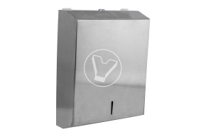 Диспенсер для бумажных полотенец Z укладки, 285*370*100, хром серебристый