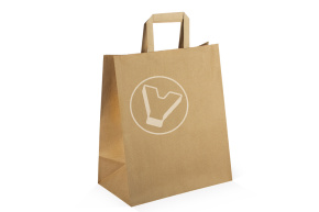 Bag with straight handles, craft, 350*150*450 mm