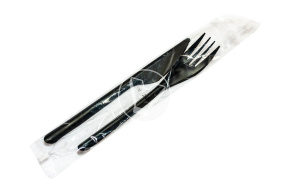 Set 2/1, PP black (fork, knife)