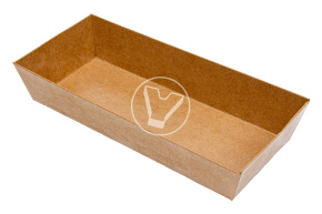 Paper container for sandwich, with lid, 175*70*60 mm, Verde Vita