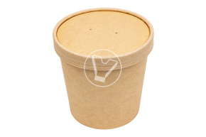 EcoSoup paper lid, d 116 mm, for craft soup bowl 760/960 ml