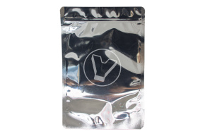 Metallic pouch with zip lock, 170*265 mm (40+40), 140 microns