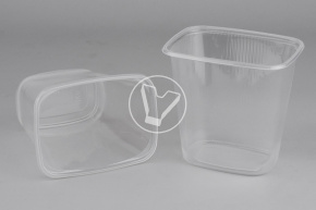 Container 500 ml, 108*82*102.8 mm, StirolPlast