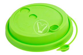 Lid with plug, light green matte, d 90 mm