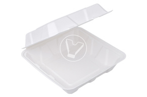 Container (lunch box) with lid 1570 ml, 230*228*50 mm, Verde Vita