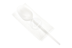 Set "Economy" 2/1, white (tablespoon, white napkin)