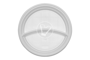 Flat plate, with two sections, diameter 205 mm, StirolPlast
