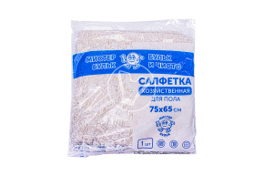 Тряпка бытовая для пола, 75*65 см, Мистер Бульк