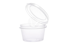 Sauce bowl with combined lid 1235P2, transparent, 30 ml