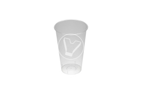 Plastic cup, matte, 500 ml