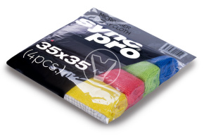 Салфетка из микрофибры  "Универсальная" 35*35 см SyncPro (4 цвета.,шт/уп)