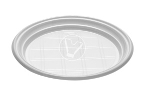 Тарелка плоская, белая, d 205 мм, СтиролПласт