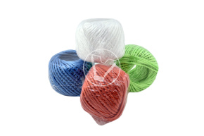 Шпагат полипропиленовый крученый, разноцветный, 50 м