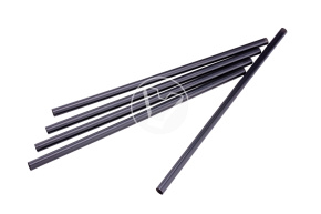 Трубочки черные d- 8 мм, без гофроизгиба  250 шт→ 240мм (ПР, Yan`s)