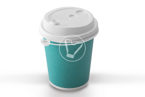 Стакан 250 мл, бирюзовый, d 80 мм, Лига Пак