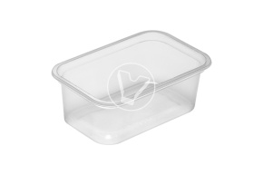 Sealing container, transparent, 142*95*55 mm, 400 ml