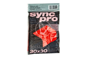 Салфетка из микрофибры 30*30, 280 гсм, SyncPro(красная)