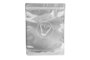 Пакет металлизированный дой-пак с замком зип-лок, 210*330 мм (40+40), 140 мкм, прозрачный