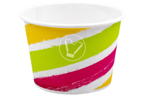 Ice cream bowl 250 ml, striped