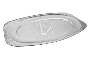 Aluminum dish, oval, 546*362*16 mm
