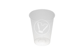 Plastic cup, matte, 375 ml
