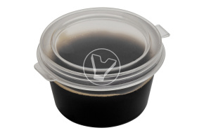 Sauce bowl with combined lid, transparent, 30 ml