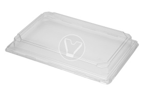Lid to the bottom for sushi SpK-25, transparent, 242*168*30 mm