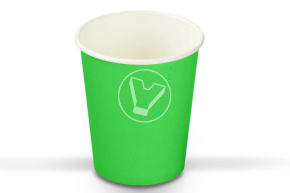 Стакан 250 мл, зеленый, d 80 мм, Лига Пак