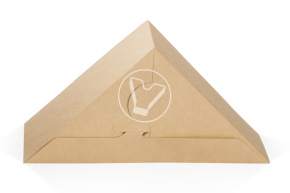 Упаковка под сендвичи Sandwich 60, 130*130*60 мм, крафт, треугольная, DoECO