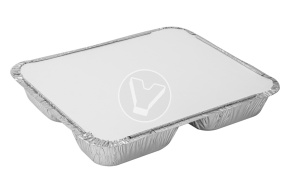 Lid for aluminum container with 4 sections 1000 ml, 235*200*42 mm, Lamina