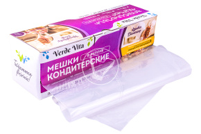 Pastry bag in box, 53 cm, transparent, Verde Vita