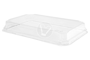 PET lid for Pratico container, 241*152*24mm