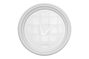 Тарелка плоская, белая, d 205 мм, СтиролПласт