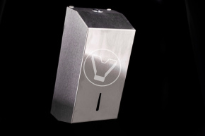 Dispenser for toilet paper Z fold, 125*260*100, silver chrome