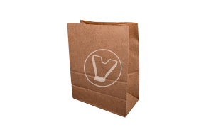 Bag with straight bottom, craft, 260*150*340 mm