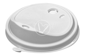 Lid with valve and buttons, black, d 80 mm