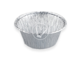 Контейнер круглый, 130 мл, d-85 мм, серебро (402-726)