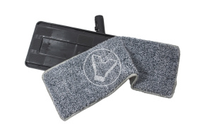 Flat mop with bucket 6 l, with two compartments for spinning, LV-F02