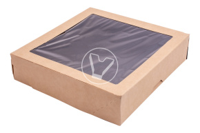 Ланч-бокс самосборный OneBox, 1500 мл, крафт, изнутри черный