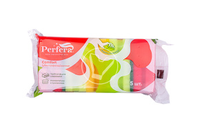 Large-pored kitchen sponge, 5 pcs/pack, Comfort