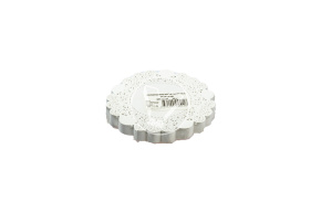 Paper lace doilies, round, d 140 mm, white, 250 pcs/pack, Deco