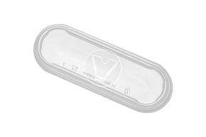 Plastic lid for dessert container "Limoncello", oval, 5079/1
