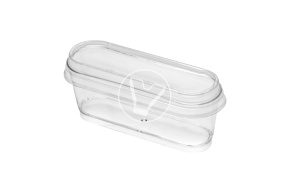 Dessert container "Limoncello", 50799P, oval, 100 ml, transparent