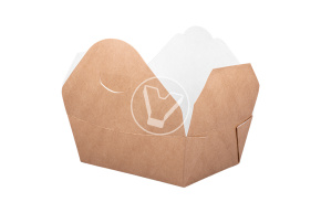 Корoбка для лапши, вторых блюд и гарниров ECO FOLD BOX, 900 мл, DoECO